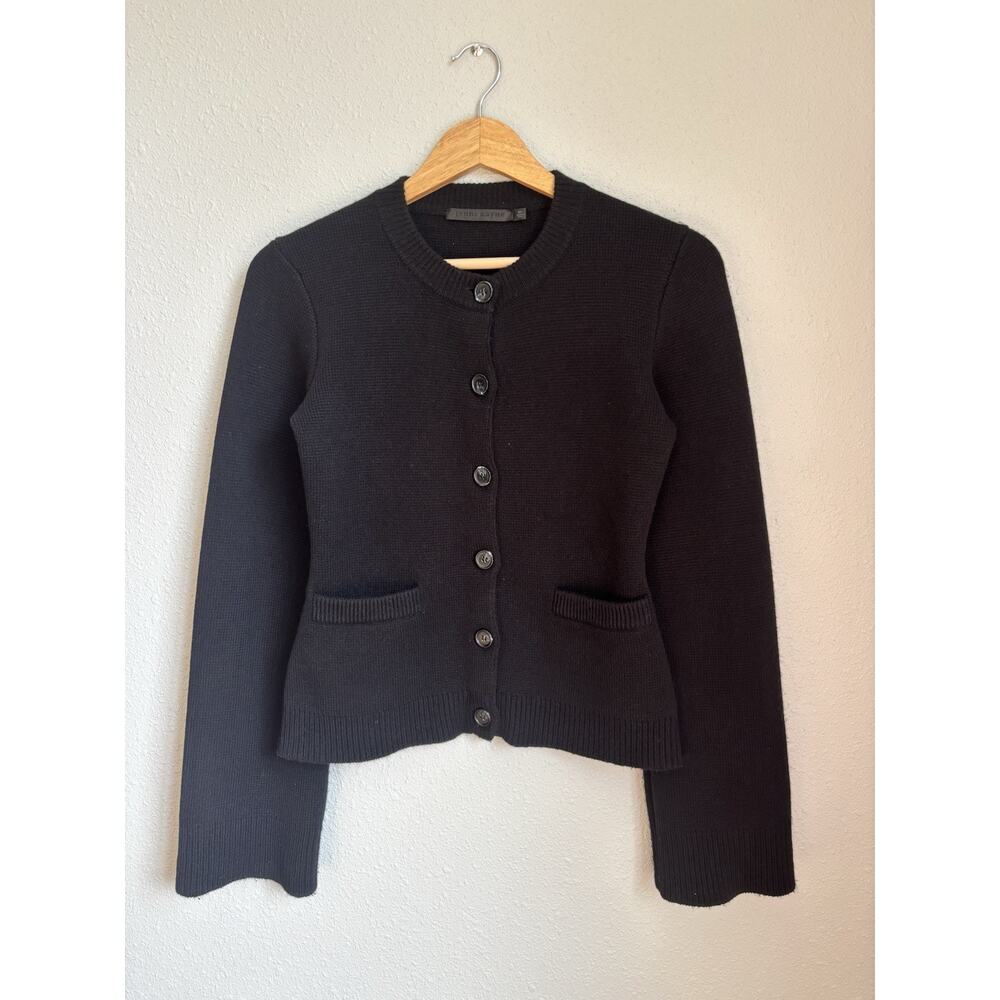 JENNI KAYNE Cooper Cardigan Sweater Black XS - Picture 3 of 9